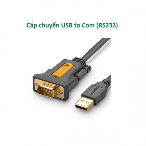 Cáp chuyển Ugreen 20211 USB sang Com (RS232) DB9 dài 1,5m